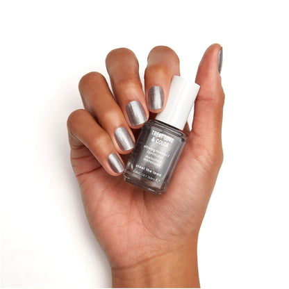 Treat Love & Color Nail Polish for Normal to Dry/Brittle Nails, Steel the Lead, 0.46 Fl. Oz.
