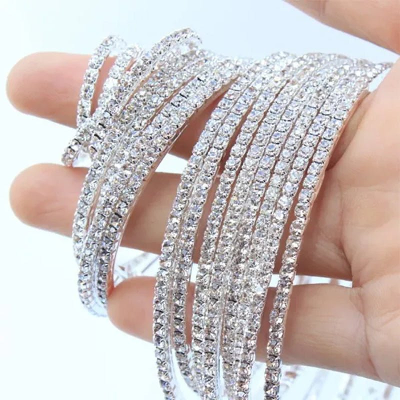 Trendy Big Circle Gold Silver Hoop Earrings Women'S Fashion Rhinestone Diamond round Earrings Party Jewelry