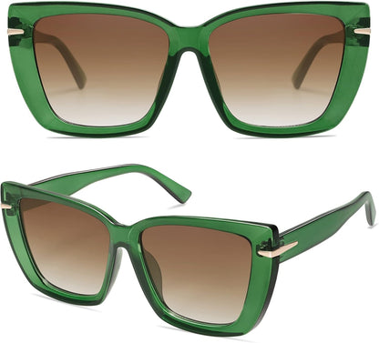 Trendy Large Oversized Cat Eye Sunglasses for Women 70S UV400 Designer Shades SJ2231
