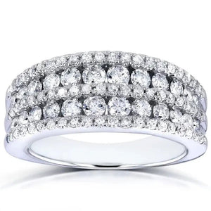 Trendy Micro Pave Diamond Rings for Women Bridal Wedding Ring Jewelry
