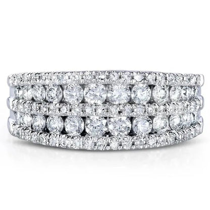 Trendy Micro Pave Diamond Rings for Women Bridal Wedding Ring Jewelry