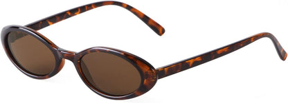Trendy Oval Sunglasses Women 90’S Vintage Sun Glasses Fashion Tinted Glasses UV400 Protection - WORLD TIME VISITS