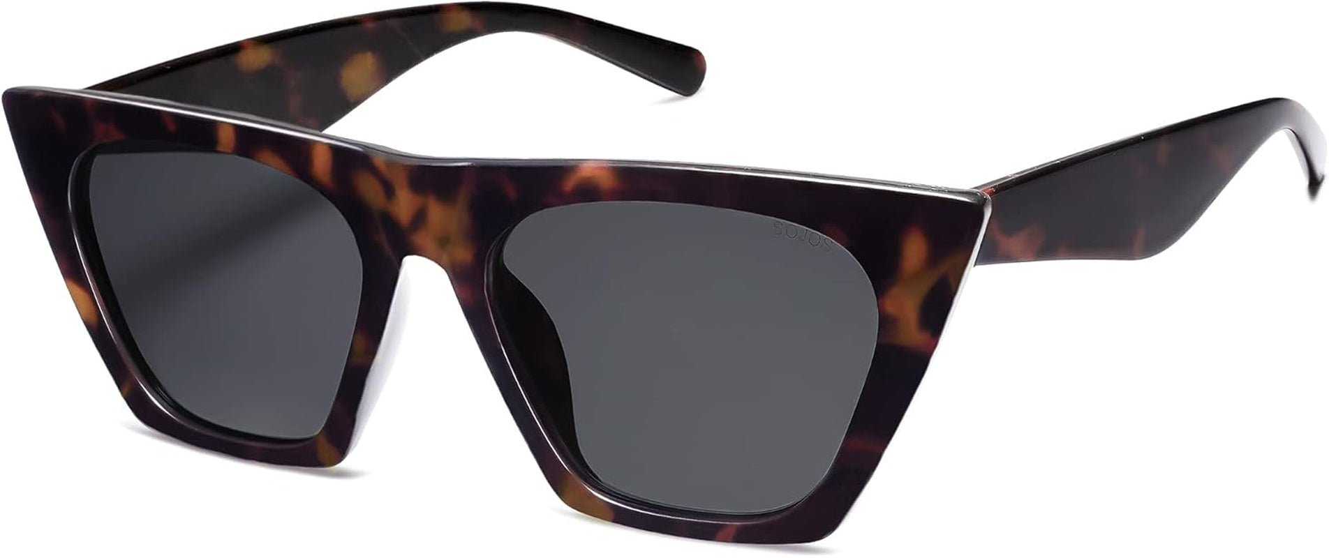 Trendy Oversized Square Cateye Polarized Sunglasses Womens Big Frame Shades SJ2115 - WORLD TIME VISITS