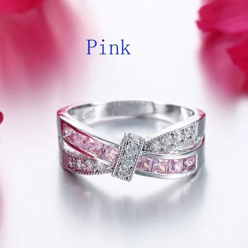 Trendy Women Rings with Brilliant Cubic Zirconia Luxury Engagement Rings Fashion Wedding Party Jewelry