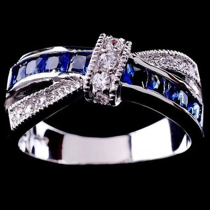 Trendy Women Rings with Brilliant Cubic Zirconia Luxury Engagement Rings Fashion Wedding Party Jewelry