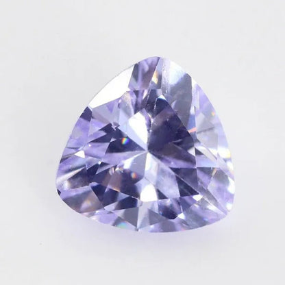 Trilion Triangle Shape Cubic Zirconia Stone Multicolor Brilliant Cut Loose CZ Synthetic Gems Beads for Jewelry AAAAA