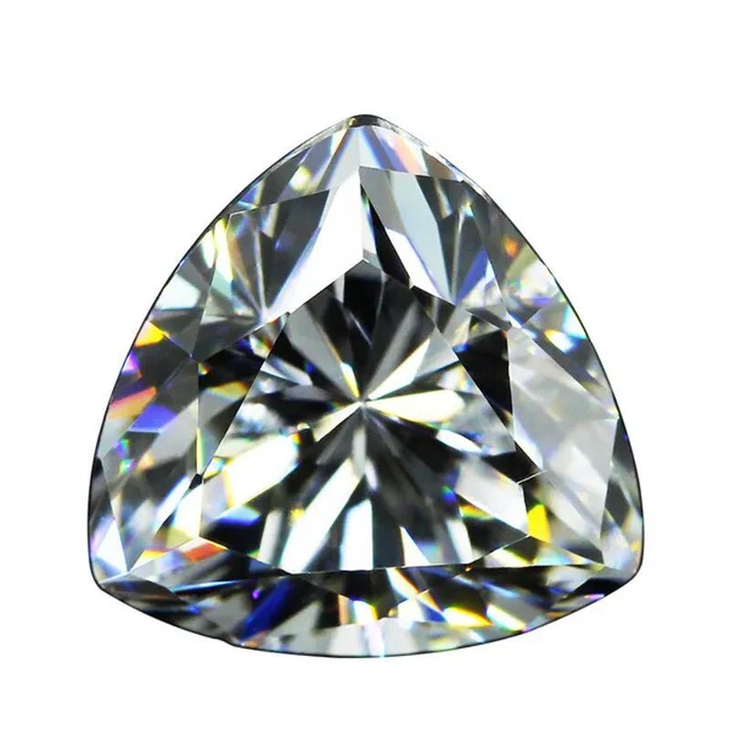 Trilion Triangle Shape Cubic Zirconia Stone Multicolor Brilliant Cut Loose CZ Synthetic Gems Beads for Jewelry AAAAA - WORLD TIME VISITS