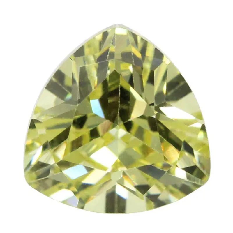Trilion Triangle Shape Cubic Zirconia Stone Multicolor Brilliant Cut Loose CZ Synthetic Gems Beads for Jewelry AAAAA