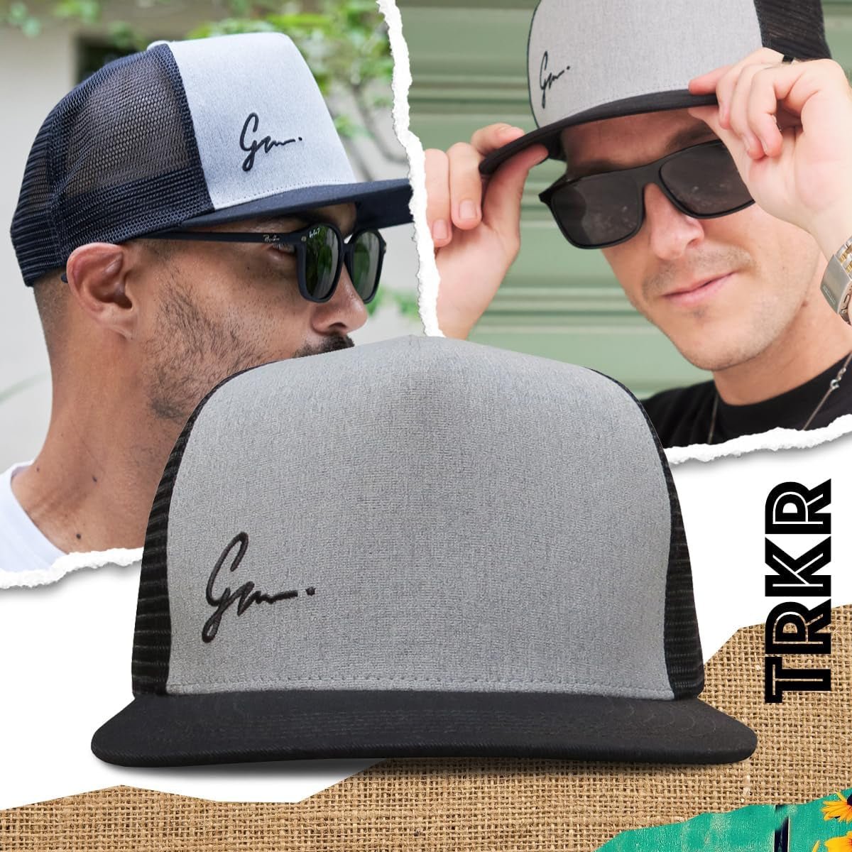 Trucker Hat for Men & Women. Snapback Mesh Caps - WORLD TIME VISITS