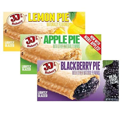 Ultimate Variety Pie Snack Pies, Individual Dessert, Fresh-Baked, Perfect for Snacks, Nut-Free, Kosher Parve, 4 Oz Each (Pack of 12)