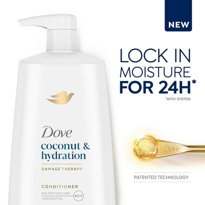 Ultra Care Coconut & Hydration Conditioner for Dry Hair with Jojoba and Sweet Almond Oils, 25.4 Oz