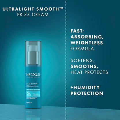 Ultralight Smooth Frizz Defy Cream Serum for Frizzy and Dry Hair 4 Fl Oz - WORLD TIME VISITS