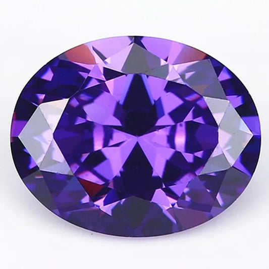 Unheated 12.50 Cts Natural Gemstone Mined Sri - Lanka Violet Sapphire 10mmx14mm Oval Cut VVS Gem - WORLD TIME VISITS