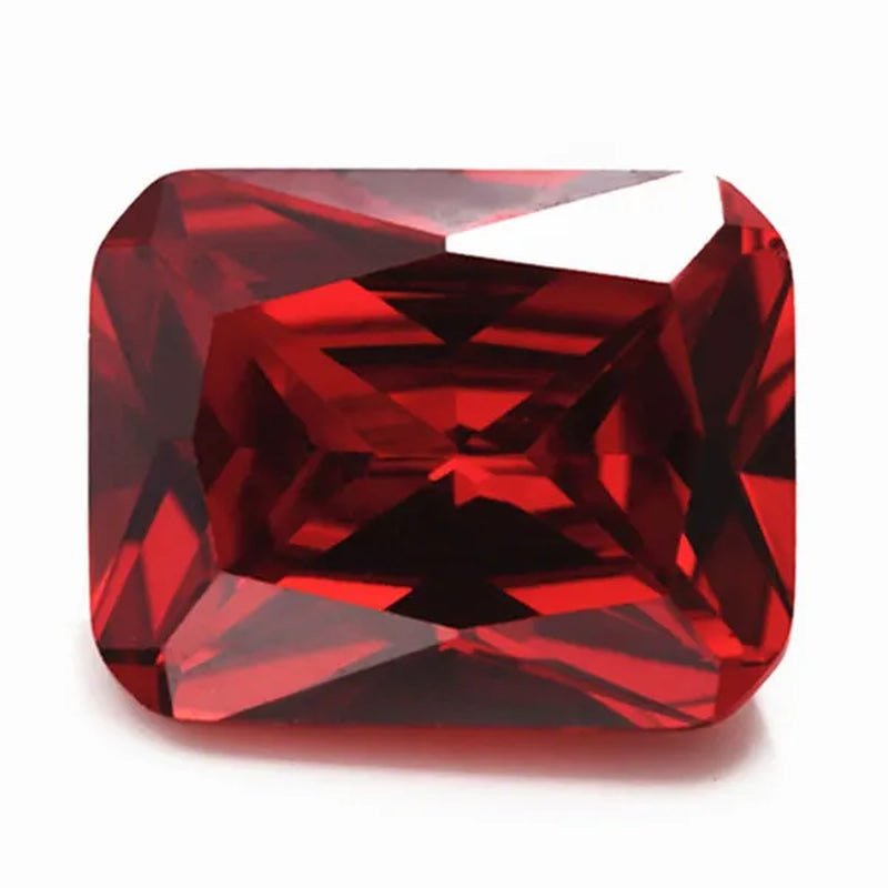 Unheated 9.90 Cts Natural Mined 10Mmx12Mm Sri - Lanka Ruby Emerald Rectangle Cut VVS Gem - WORLD TIME VISITS