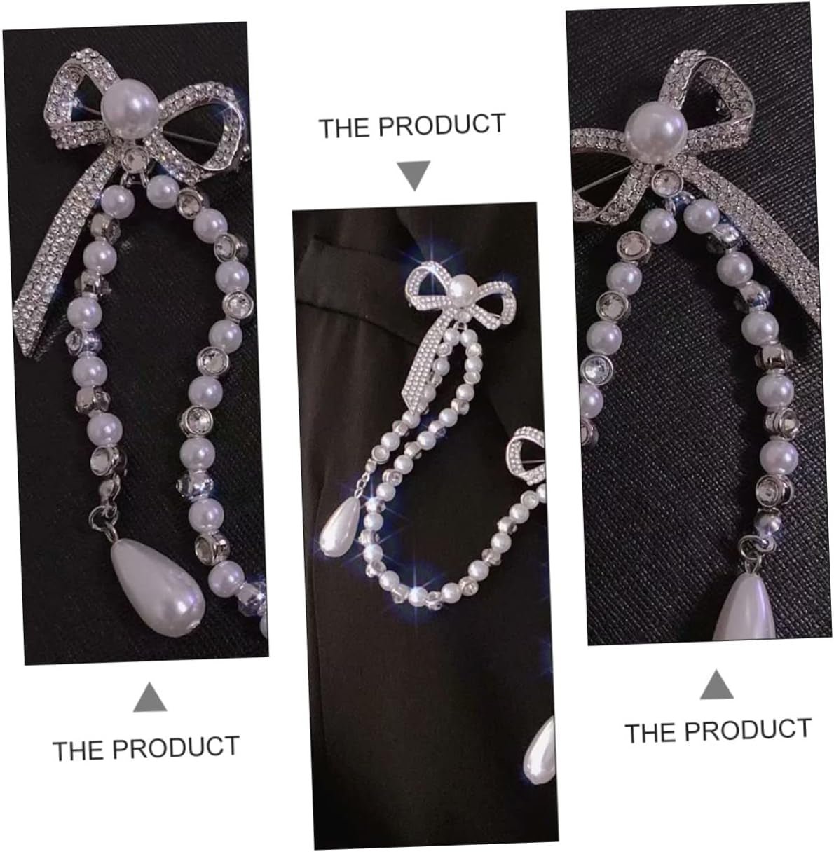 Unique Brooches for Women Pearl Butterfly Corsage Tassel Brooch Elegant Diamond Breast Pin Chain for Women Lady Pin Brooch for Parties - WORLD TIME VISITS