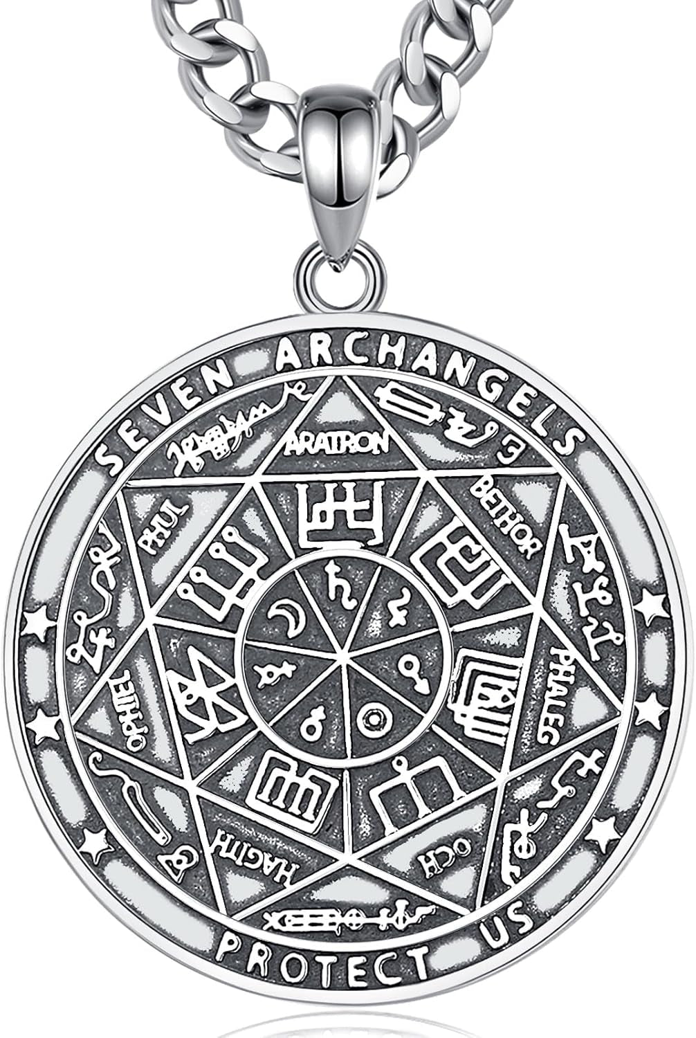Unique Religious Gifts for Men Women, St. Michael/St. Christopher/St. Benedict/Virgin Mary Pendant Necklaces - WORLD TIME VISITS