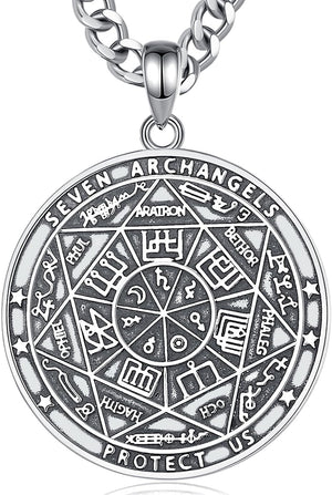 Unique Religious Gifts for Men Women, St. Michael/St. Christopher/St. Benedict/Virgin Mary Pendant Necklaces