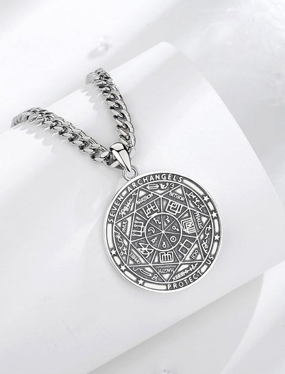 Unique Religious Gifts for Men Women, St. Michael/St. Christopher/St. Benedict/Virgin Mary Pendant Necklaces - WORLD TIME VISITS