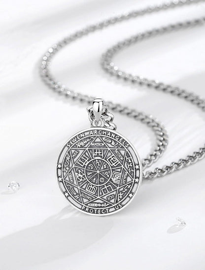 Unique Religious Gifts for Men Women, St. Michael/St. Christopher/St. Benedict/Virgin Mary Pendant Necklaces - WORLD TIME VISITS