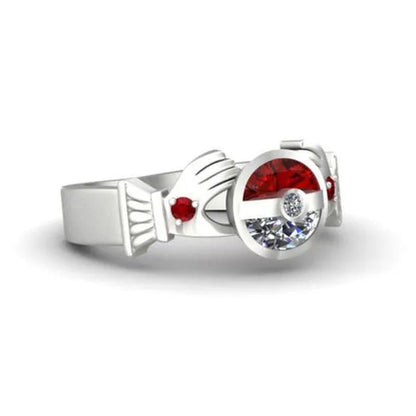 unique Silver anniversary Statement Ring Natural Gemstones Ruby Ring Wedding Bride Engagement Band Charm Ring Jewelry - WORLD TIME VISITS
