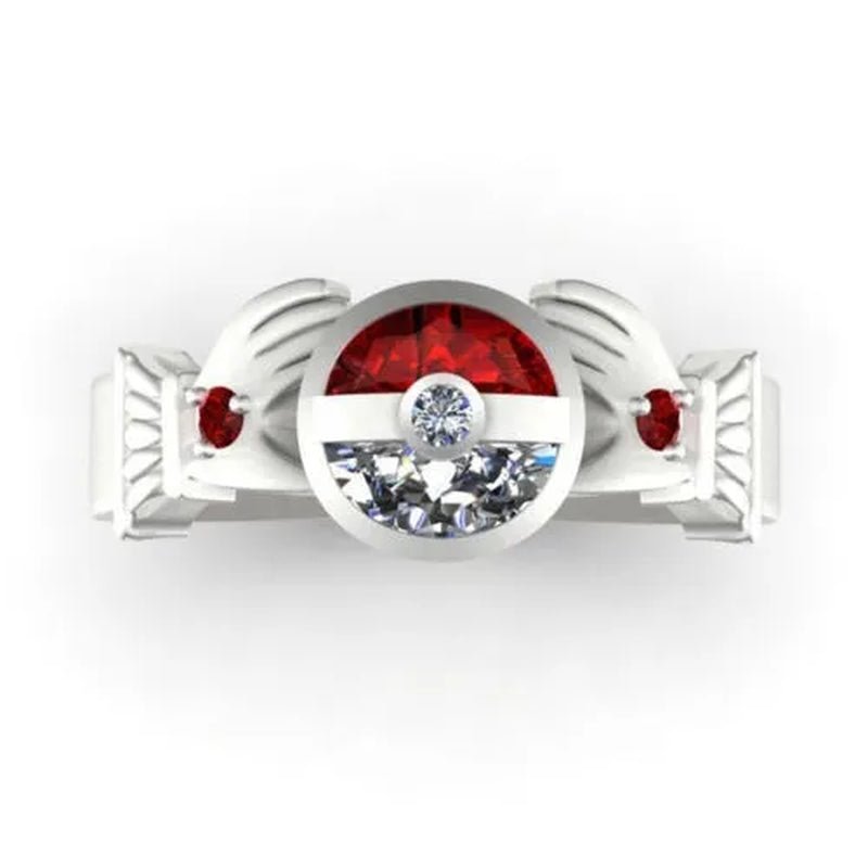 unique  Silver anniversary Statement Ring Natural Gemstones Ruby Ring Wedding Bride Engagement Band Charm Ring Jewelry