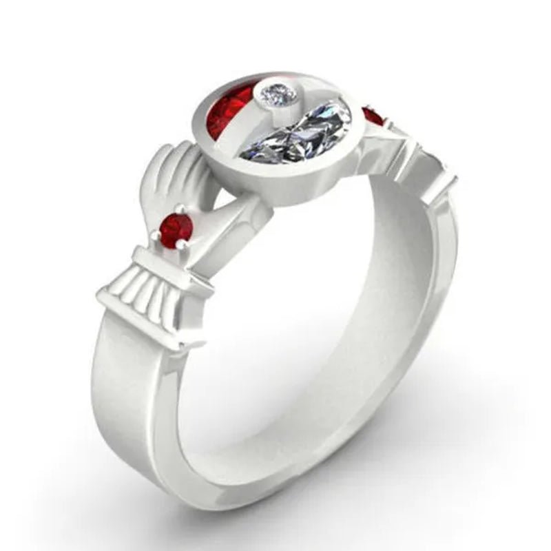 unique  Silver anniversary Statement Ring Natural Gemstones Ruby Ring Wedding Bride Engagement Band Charm Ring Jewelry