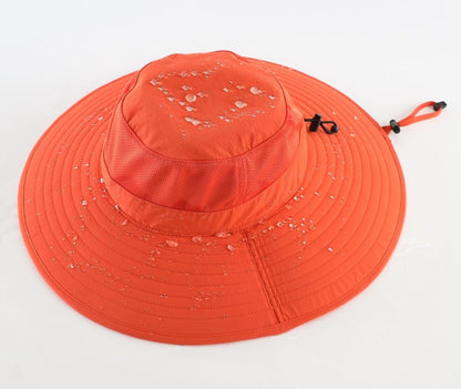 UPF50+ Mens Sun Hat Wide Brim Fishing Hat Foldable Large Brim UV Protection Sun Hat for Men Women Beach Gardening