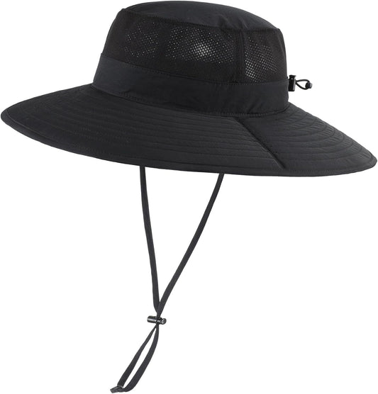 UPF50+ Mens Sun Hat Wide Brim Fishing Hat Foldable Large Brim UV Protection Sun Hat for Men Women Beach Gardening - WORLD TIME VISITS