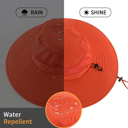 UPF50+ Mens Sun Hat Wide Brim Fishing Hat Foldable Large Brim UV Protection Sun Hat for Men Women Beach Gardening