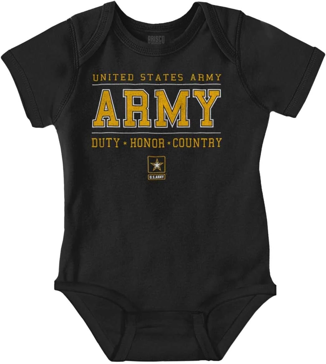US Army Soldiers Duty Honor USA Baby Romper Boys or Girls - WORLD TIME VISITS