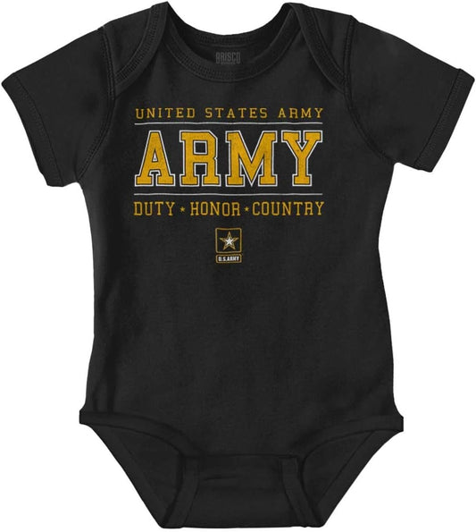 US Army Soldiers Duty Honor USA Baby Romper Boys or Girls - WORLD TIME VISITS