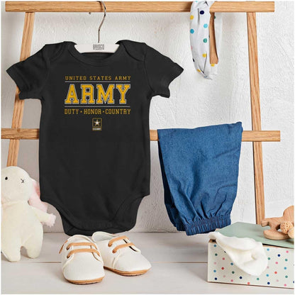 US Army Soldiers Duty Honor USA Baby Romper Boys or Girls