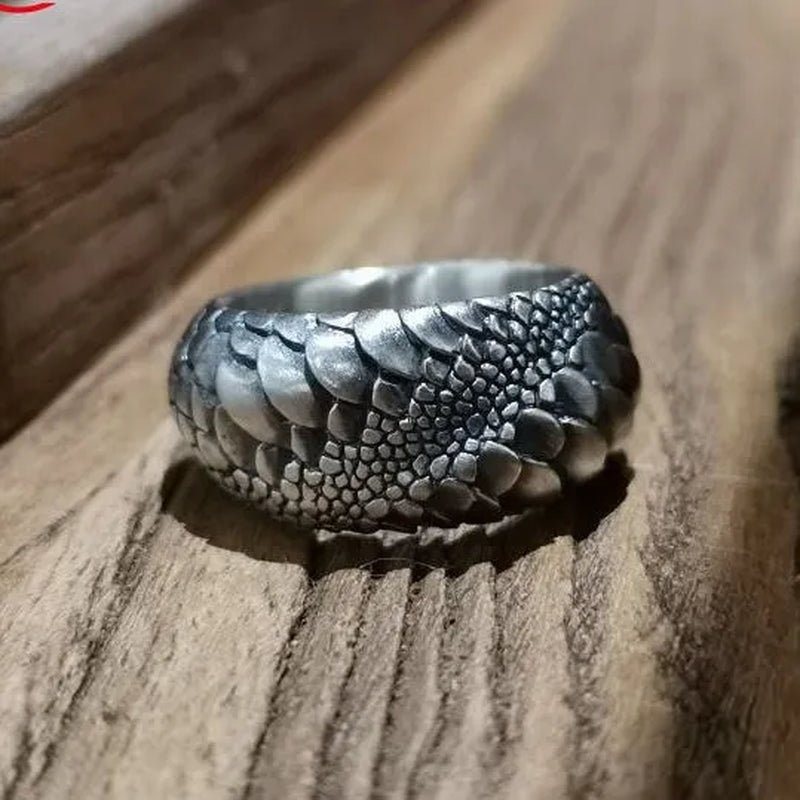 Vintage 925 Standard Silver Infinity Snake Scales Open Ring for Men Women Cocktail Party Sterling Silver Ring Wedding Ring Engagement Jewelry Motorcycle Party Punk Cool Dragon Ring Fashion Jewelry Gifts - WORLD TIME VISITS