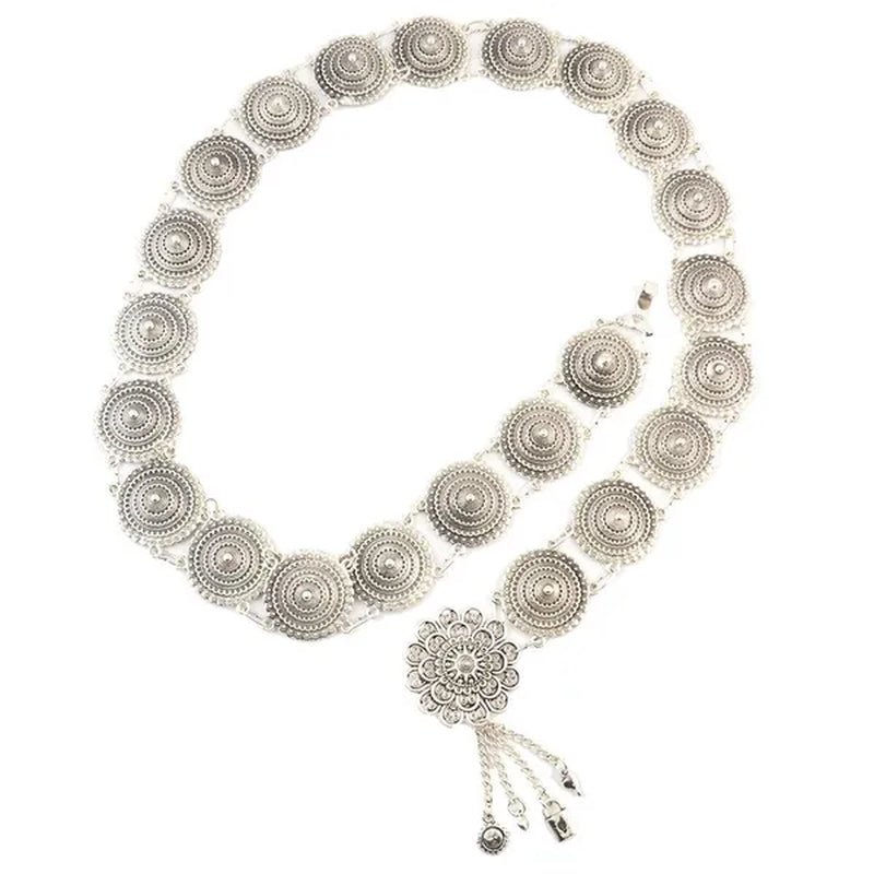 Vintage Silver Waist Chain Bells Metal Tassel Belly Chain Charm Belt Chains Body Jewelry - WORLD TIME VISITS