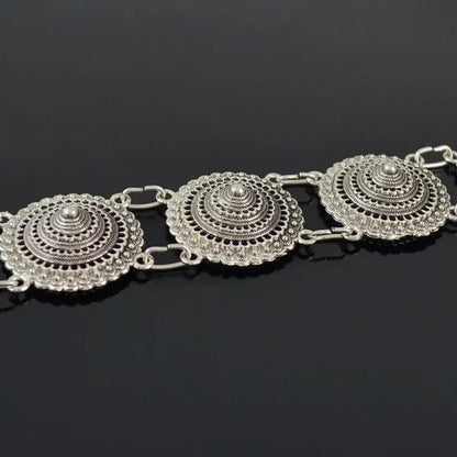 Vintage Silver Waist Chain Bells Metal Tassel Belly Chain Charm Belt Chains Body Jewelry