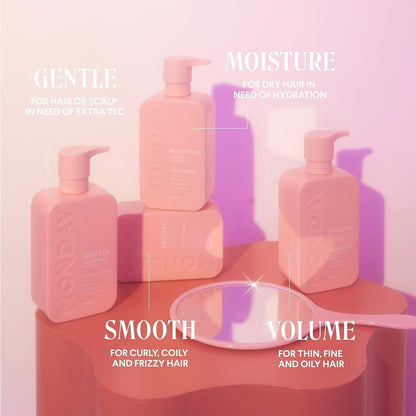 Volume Shampoo + Conditioner Set (2 Pack) 12Oz Each for Thin, Fine, and Oily Hair, Made from Coconut Oil, Ginger Extract, & Vitamin E, 100% Recyclable Bottles