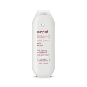 Volumizing Conditioner, Pure Peace with Rose, Peony, and Pink Sea Salt Scent Notes, Paraben and Sulfate Free, 13.5 Oz (Pack of 1)