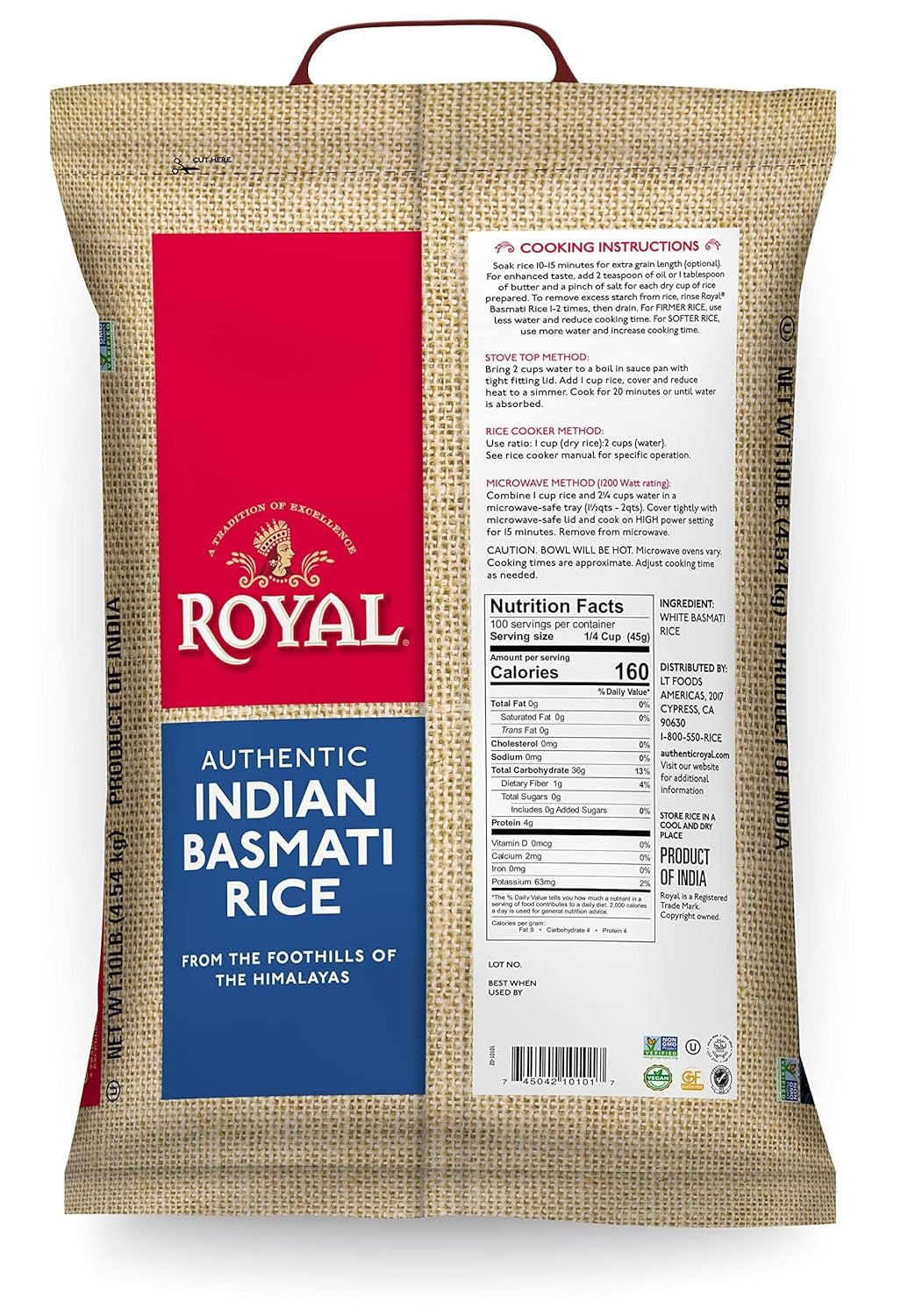 White Basmati Rice, 10Lb - WORLD TIME VISITS