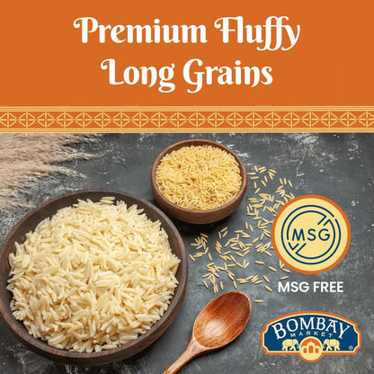 White Basmati Rice - Aromatic & Nutty Flavor Basmati Rice - Long Grain Rice Basmati (10 Pound Bag)