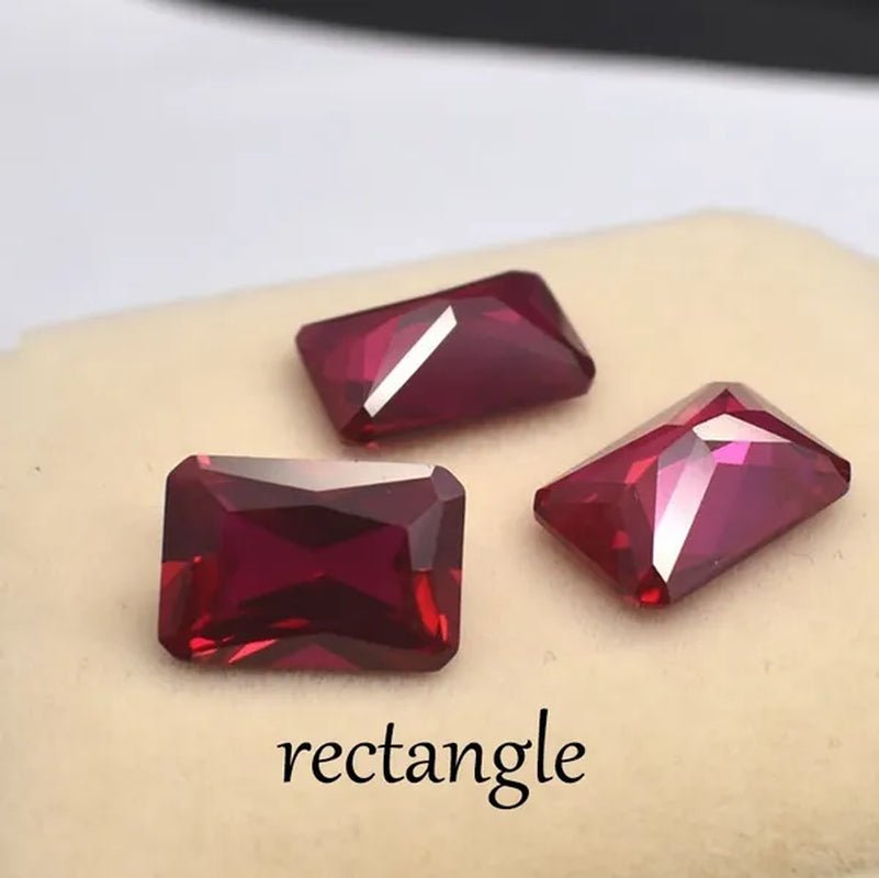 Wisdom and Guardian Stone 3A Mozambique Ruby Corundum Spinel Various Shapes Mosaic Jewelry Diy Pigeon Blood Red AAA 5-7MM