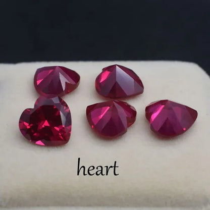 Wisdom and Guardian Stone 3A Mozambique Ruby Corundum Spinel Various Shapes Mosaic Jewelry Diy Pigeon Blood Red AAA 5-7MM