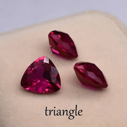 Wisdom and Guardian Stone 3A Mozambique Ruby Corundum Spinel Various Shapes Mosaic Jewelry Diy Pigeon Blood Red AAA 5-7MM