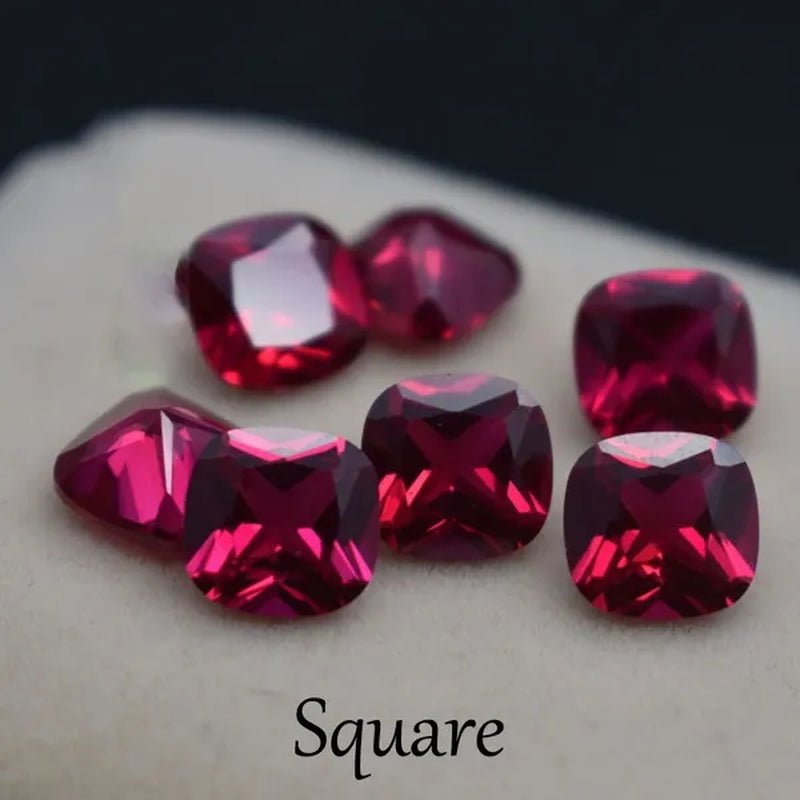 Wisdom and Guardian Stone 3A Mozambique Ruby Corundum Spinel Various Shapes Mosaic Jewelry Diy Pigeon Blood Red AAA 5 - 7MM - WORLD TIME VISITS