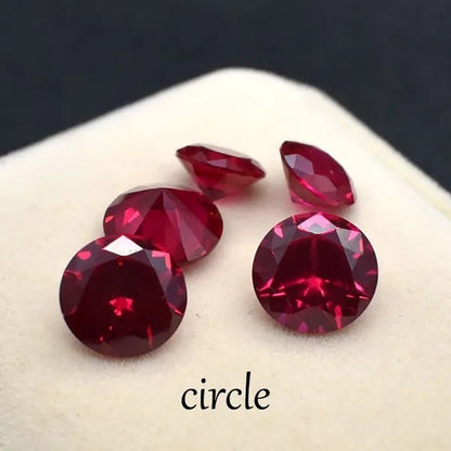 Wisdom and Guardian Stone 3A Mozambique Ruby Corundum Spinel Various Shapes Mosaic Jewelry Diy Pigeon Blood Red AAA 5-7MM