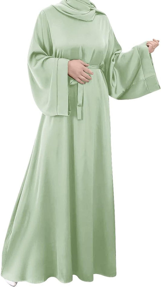 Woman Muslim Long Dress Ramadan Robes Islamic Women Long - Sleeved Robes Ethnic Style Arabian Robe - WORLD TIME VISITS