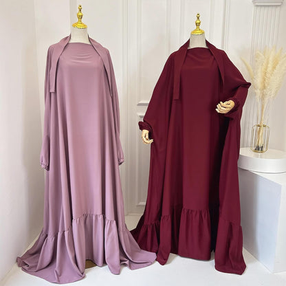 Women Jilbab Islamic Prayer Dress Muslim Dress for Woman Muslim Maxi Abaya Eid Ramadan Formal Gown with Sleeve Prayer Dress