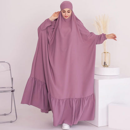 Women Jilbab Islamic Prayer Dress Muslim Dress for Woman Muslim Maxi Abaya Eid Ramadan Formal Gown with Sleeve Prayer Dress