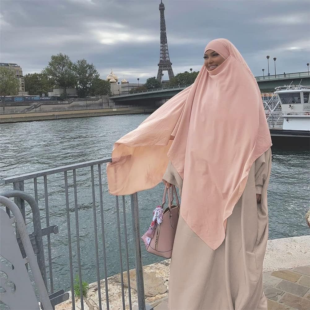 Women Muslim Abaya Hijab Dubai Middle Head Scarf Long Khimar Ramadan Eid Prayer Hijab Wrap Burkas Islam Niqab