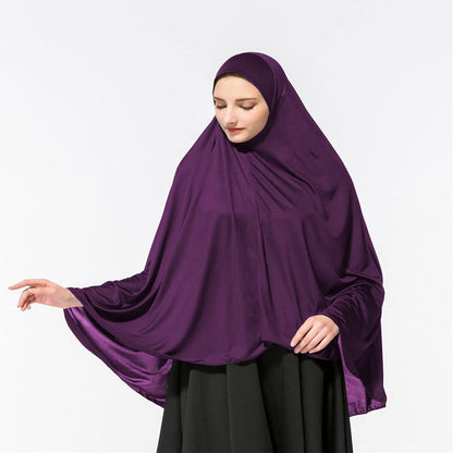 Women Muslim Islam Headscarf Hijabs Muslim Headscarf Turban Jersey Hijabs Long Cape Hat