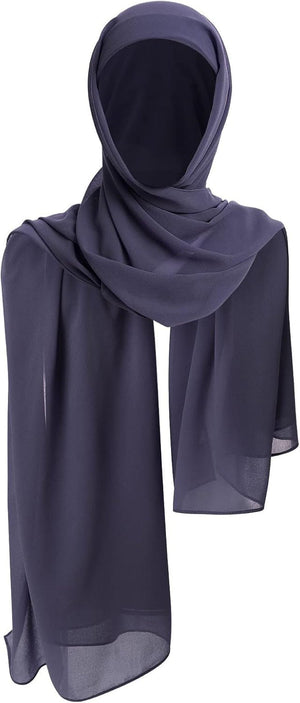 Women Muslim Long Khimar Ramadan Eid Prayer Garment Hijab Scarf Wrap Lightweight Chiffon Abaya Jilbab Islam Niqab